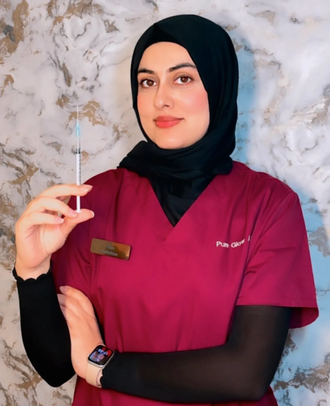 Hira Kamal, founder of Pure Glow Aesthetics